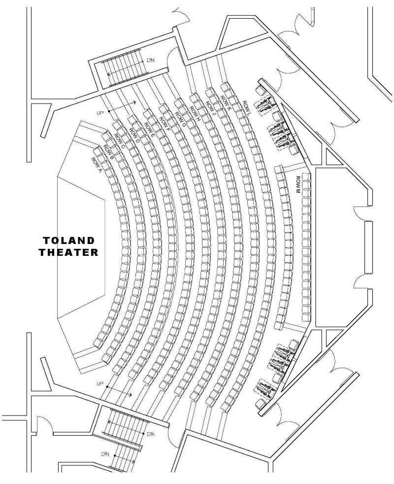 Toland Theatre Seating Chart image