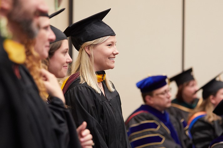 Nurse Anesthesia student at UWL commencement