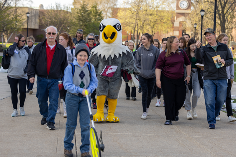 The Walk with an Eagle program at UW-La Crosse matches recreational therapy students with older adults, with the goal of sparking social connections through the simple act of walking and talking.