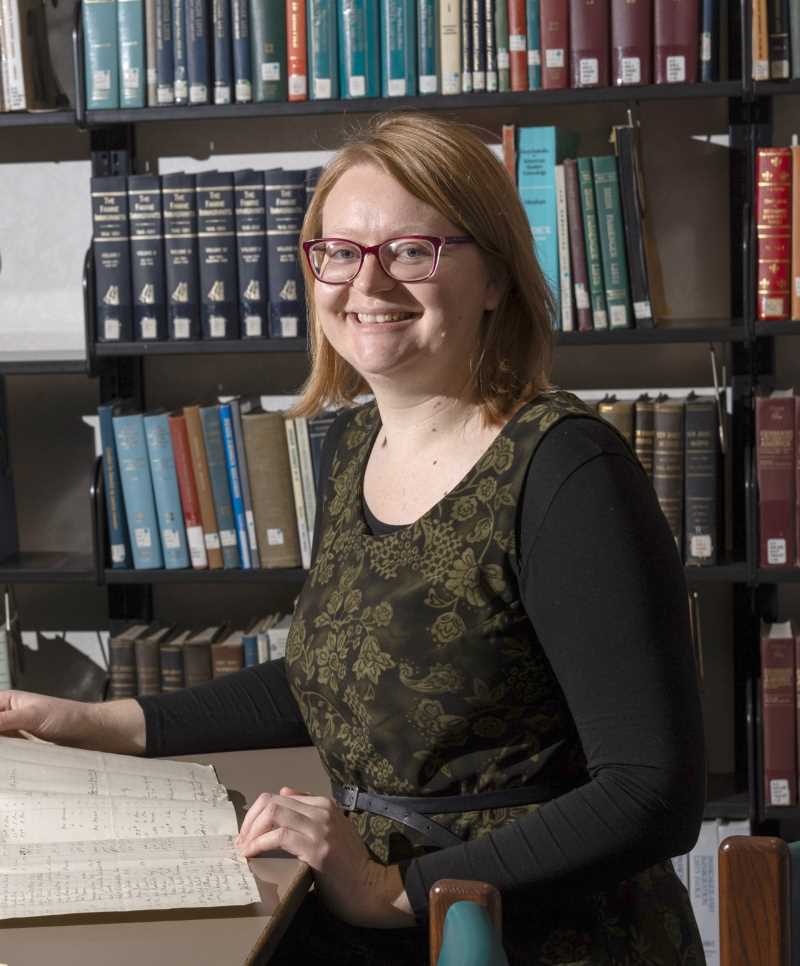 Portrait of Librarian, La Crosse Public Library