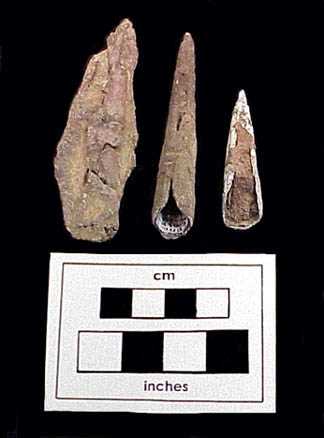 Archaic copper projectile points