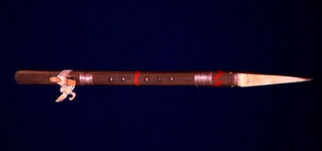 Flute made by a contemporary Native American artist