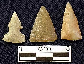 Mississippian and Oneota projectile points