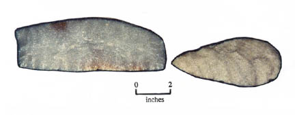 Knives made from Hixton Orthoquartzite