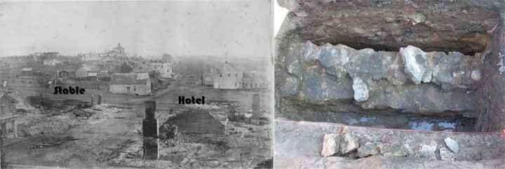Historic photo and foundation picture 