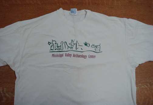 MVAC t-shirt with rock art from Indian Cave 