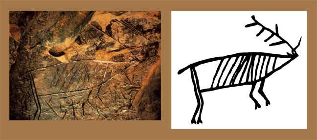 Petroglyph - deer 