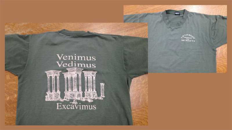 Archaeology Club 1996 t-shirt 