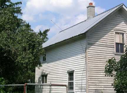 Atlatl dart in roof 