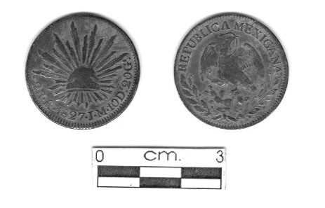 Coin – 1827 Republica Mexicana 