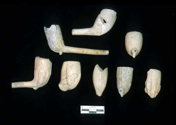 Historic clay pipes 