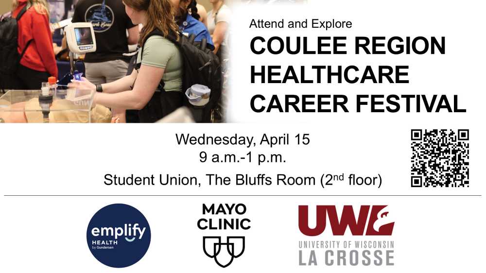 Coulee Region Healthcare Career Festival, 2026, April 15 at UWL