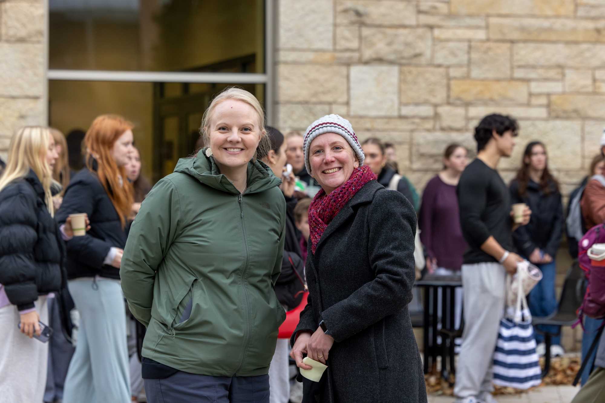 Chief of Staff Stacy Twite and Vice Chancellor Stephanie Pope at the Campus Holiday Tree Lighting.