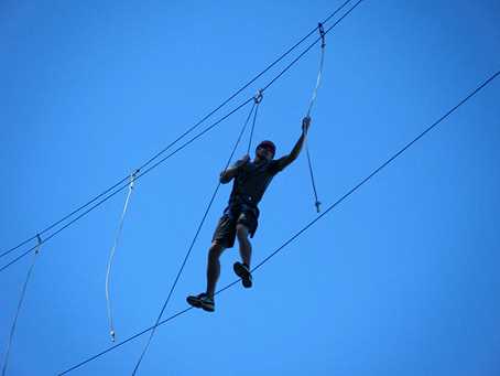 Outdoor ropes course - multi vine