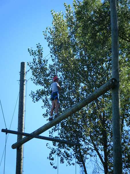 Outdoor ropes course - catwalk