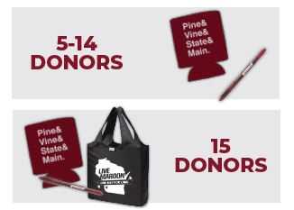 Win merch when donors use your link!