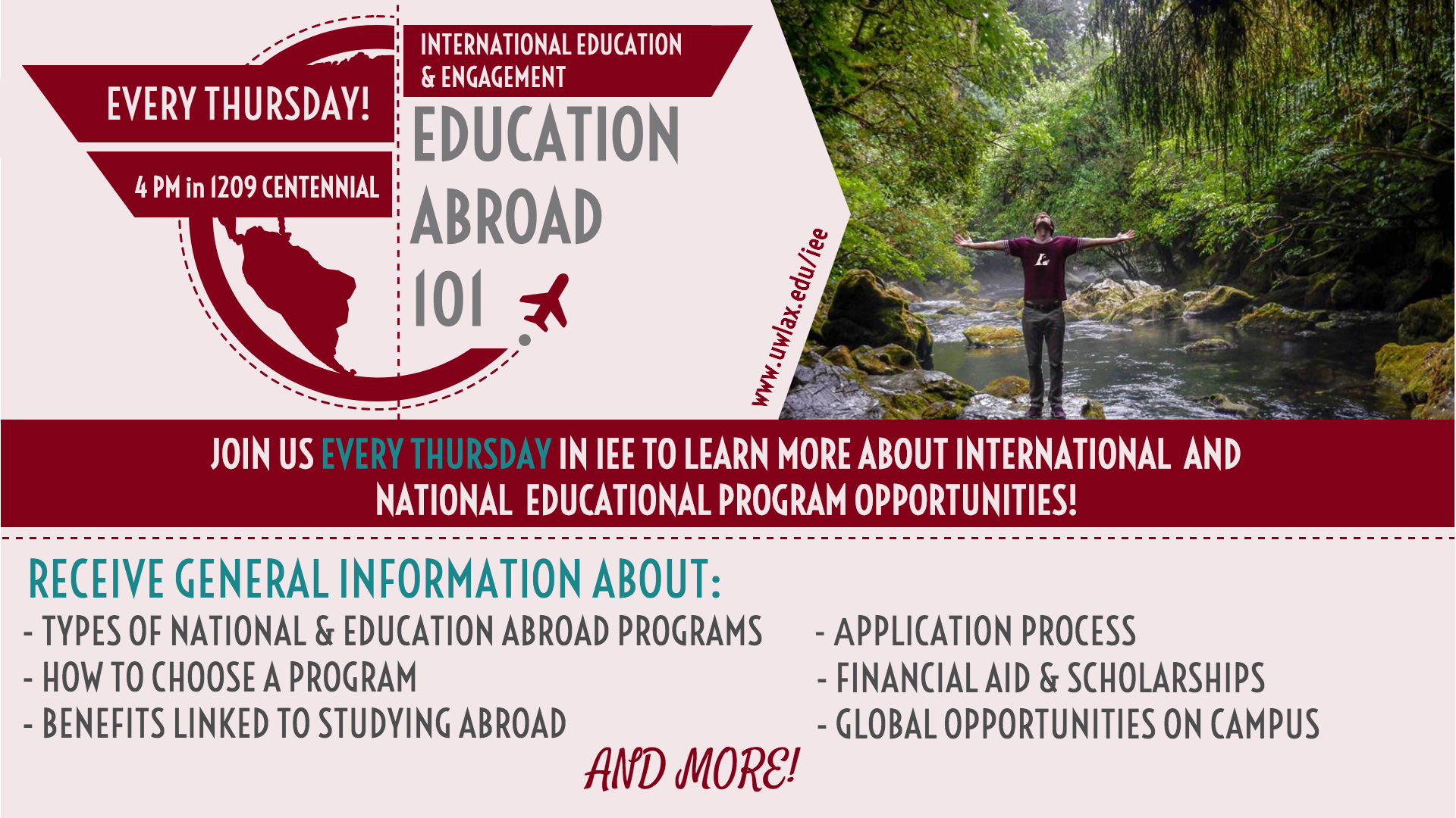 welcome international education engagement uw la crosse international education week flyer 2018
