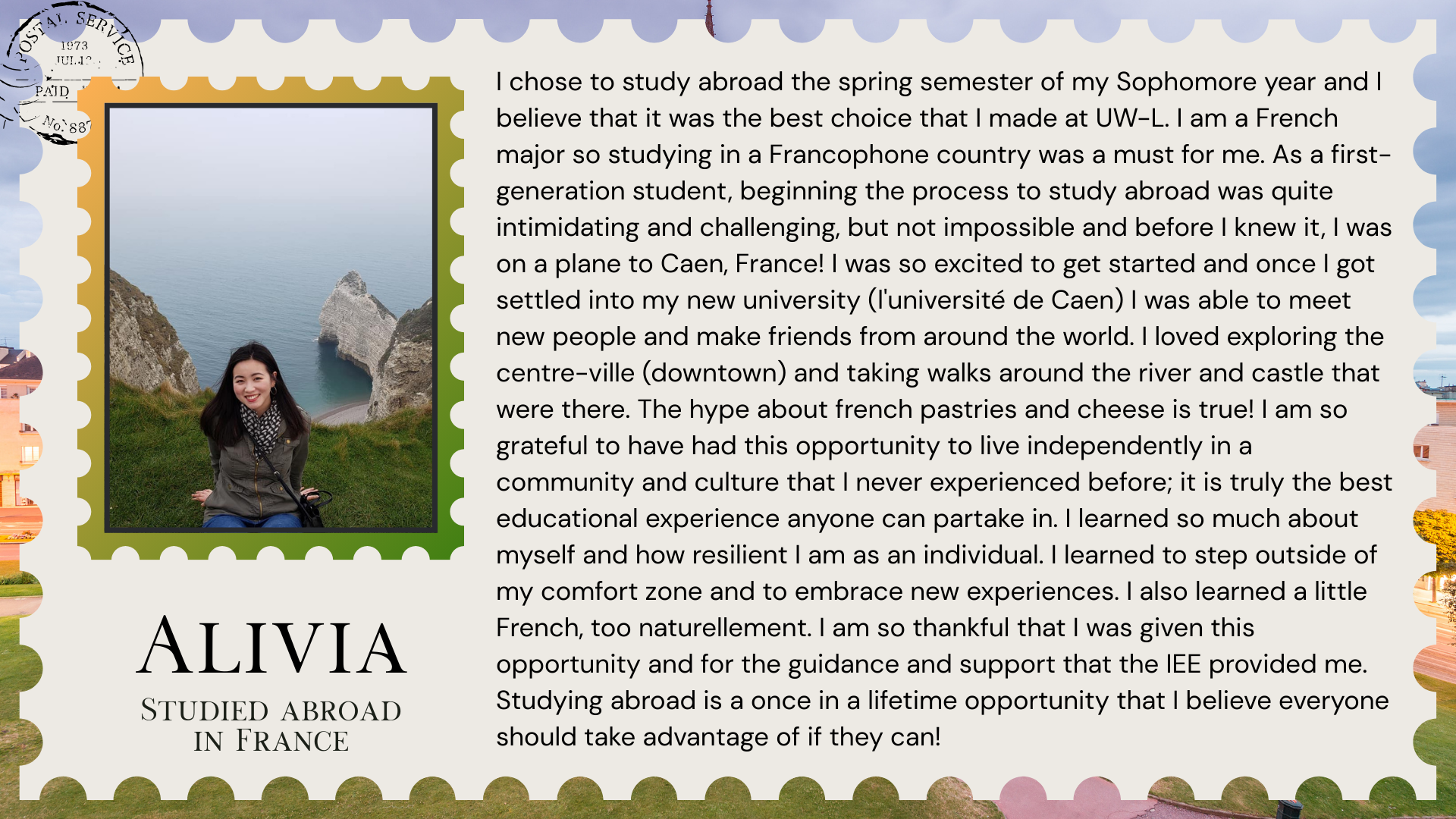 Quote from Alivia in France