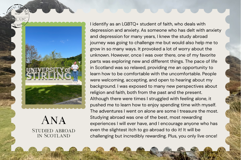 Quote from Ana in Scotland