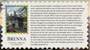 Quote from Breanna in Germany