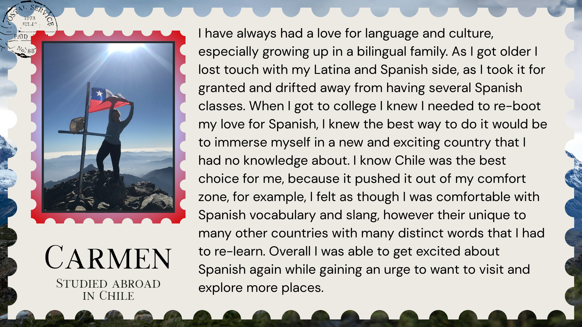 Quote from Carmen in Chile