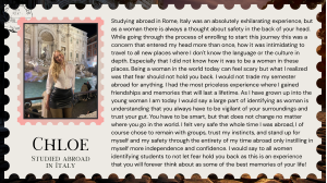 Quote from Chloe in Italy