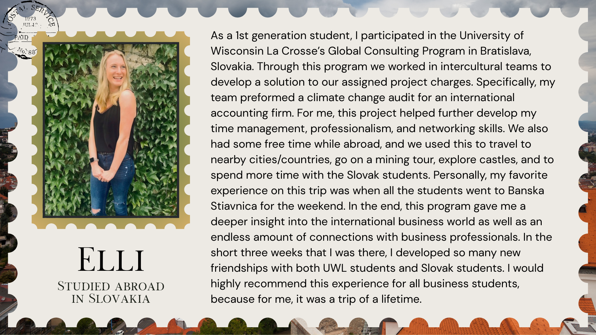 Quote from Elli in Slovakia