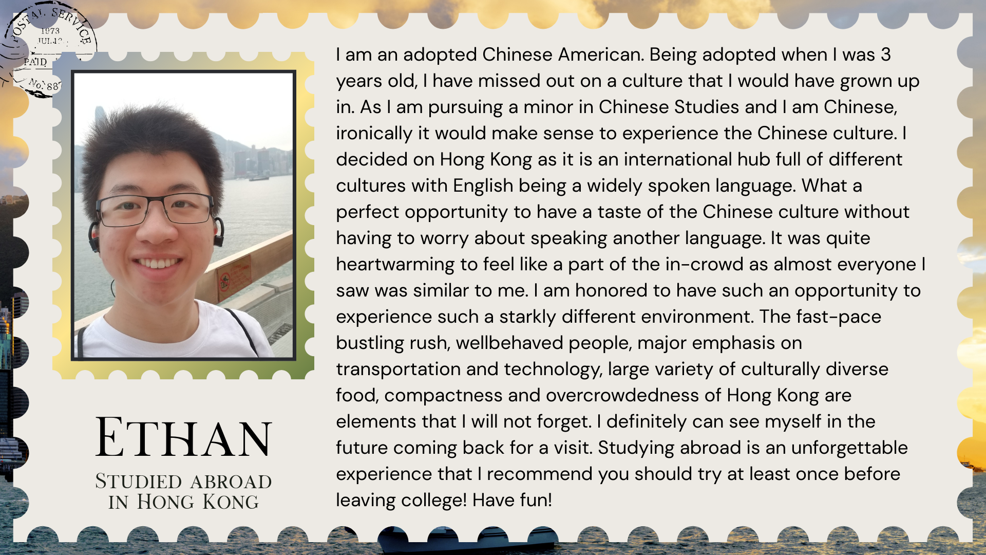 Quote from Ethan in Hong Kong