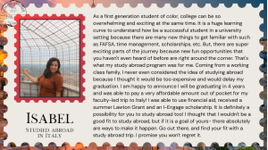 Quote from Isabel in Italy