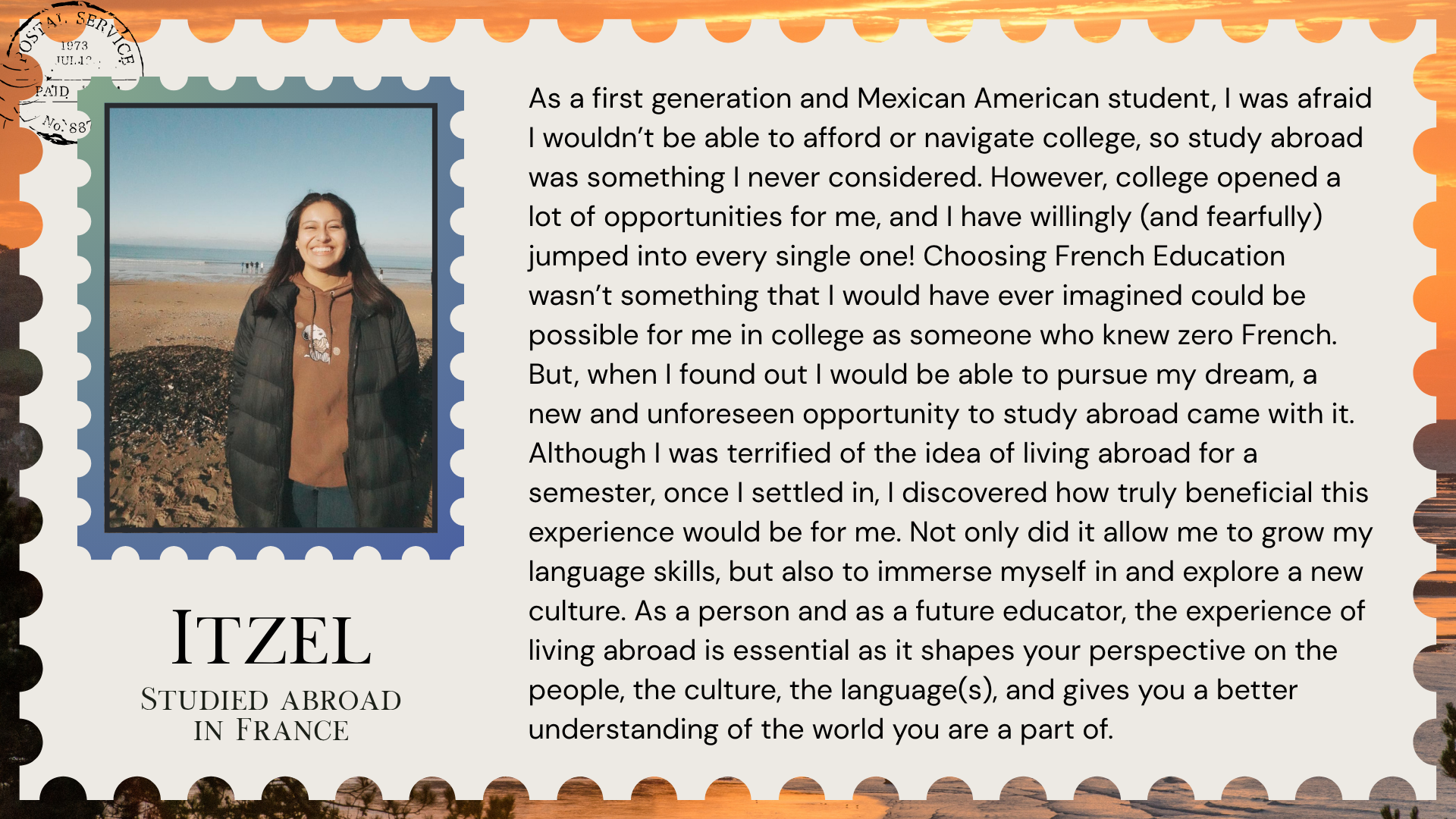 Quote from Itzel in France