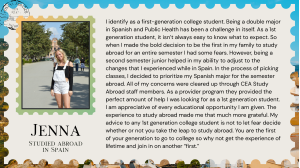 Quote from Jenna in Spain