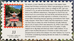 Quote from JJ in Ecuador