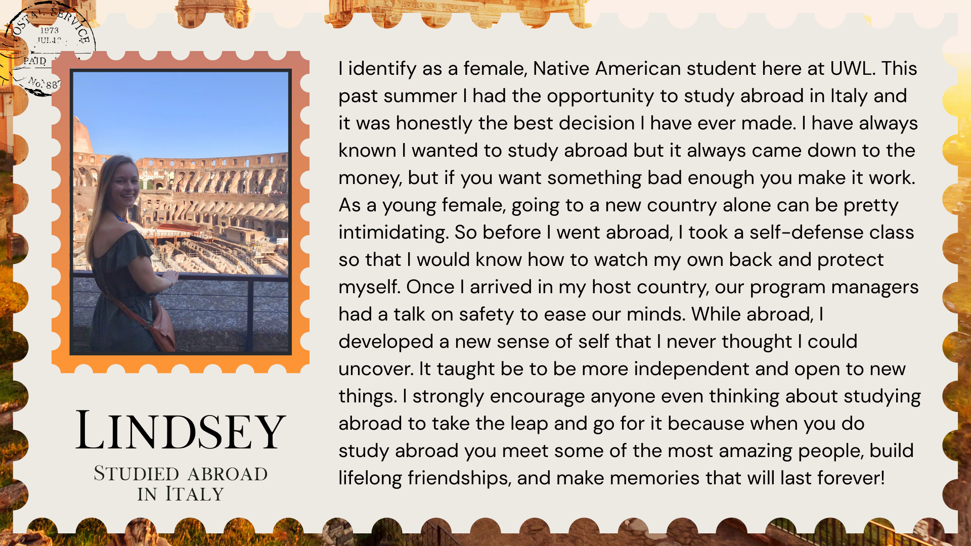 Quote from Lindsey in Italy