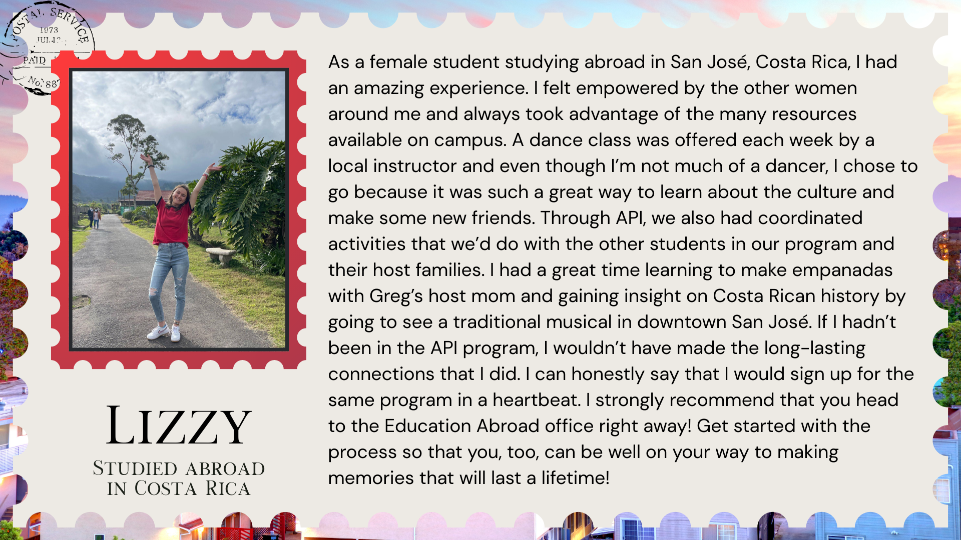 Quote from Lizzy in Costa Rica