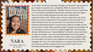 Quote from Sara in Spain