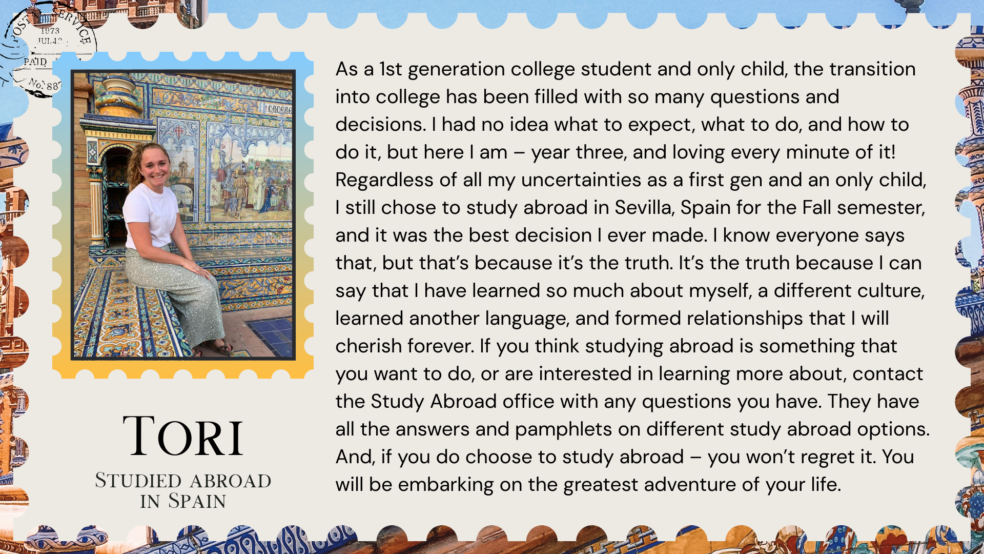 Quote from Tori in Spain