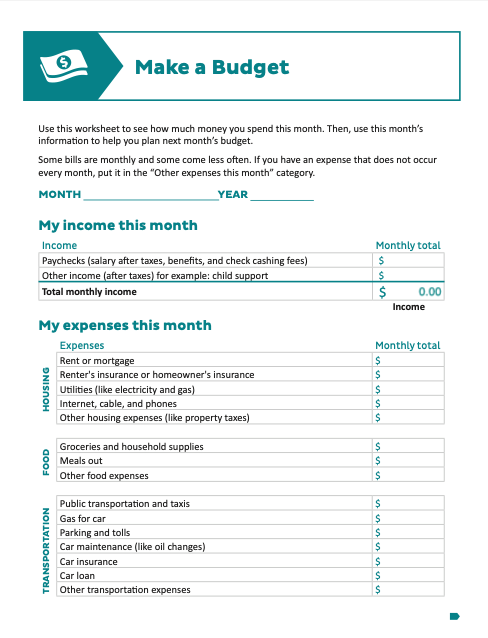 Budget Sheet IMC