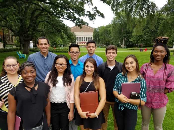 McNair Scholars on a campus visit