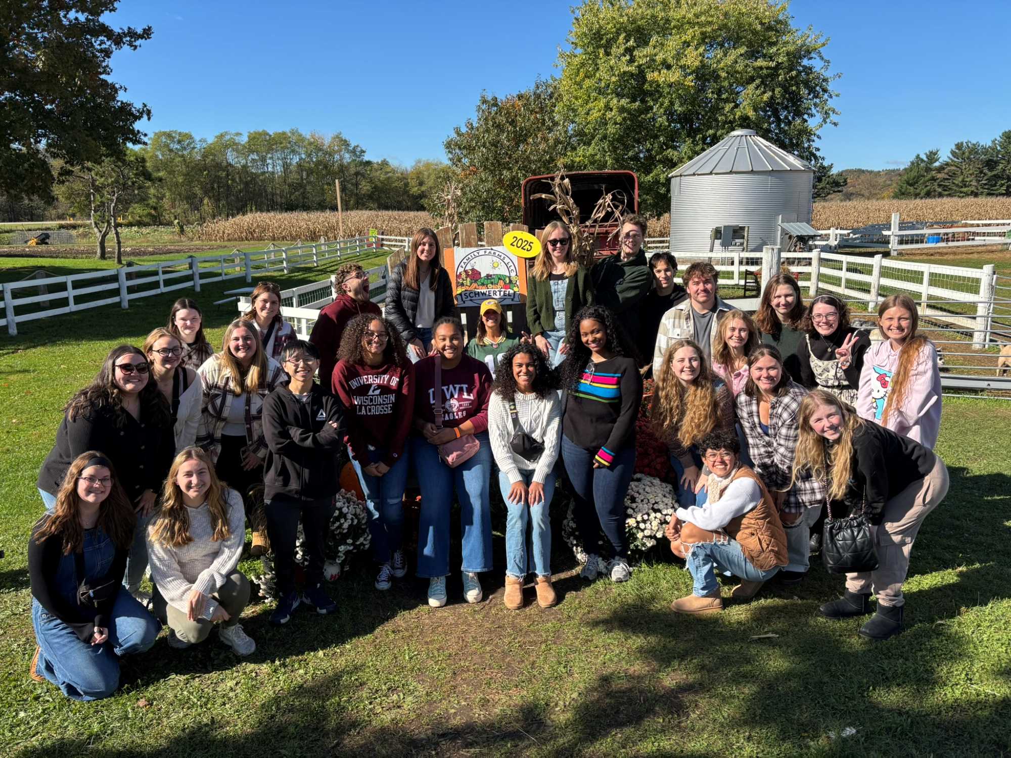 AERIE 25-26 Fall Pumpkin Patch Trip Group Photo