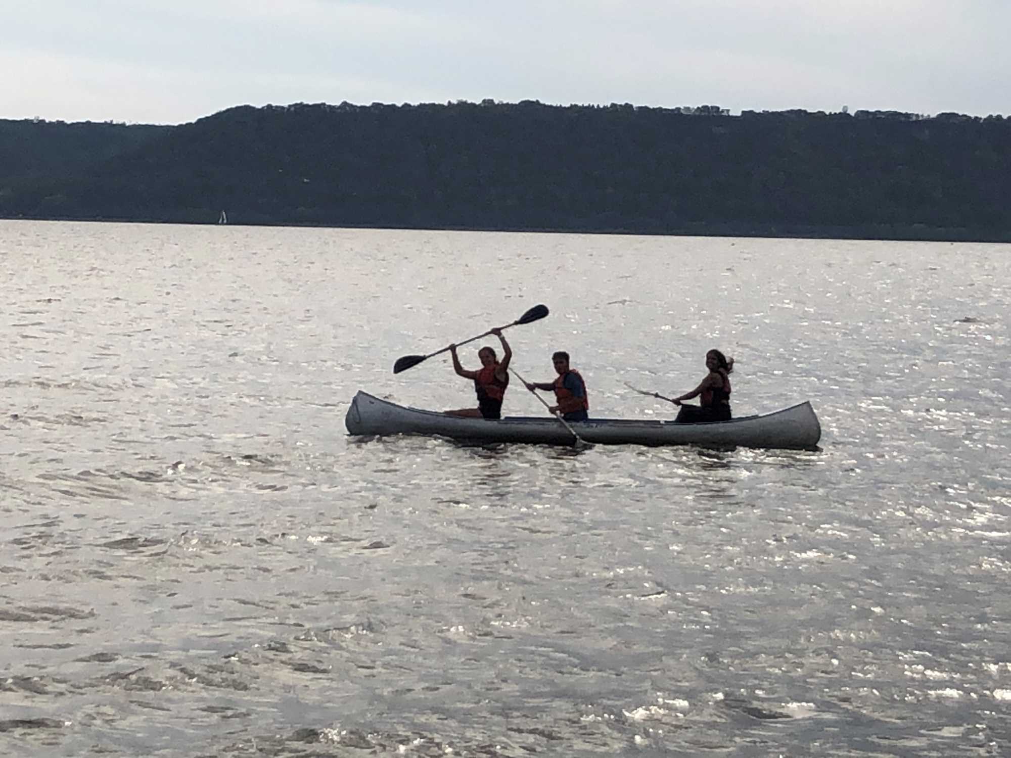 Kayaking at the Leadership Retreat Weekend.