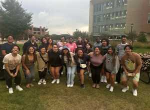 Diversity in STEM (DiSTEM) student organization at its annual picnic. 
