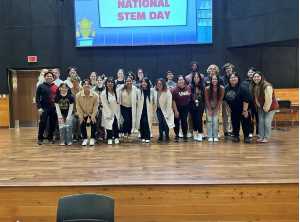 Diversity in STEM (DiSTEM) student organization celebrating National STEM Day. 