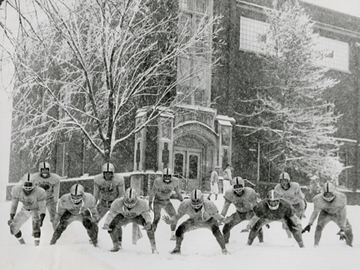 UWL Football near Wittich Hall