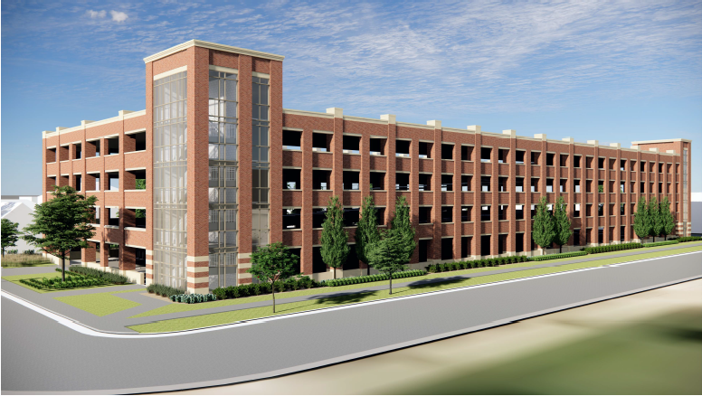 Rendering of New Parking Ramp at Lot C-10