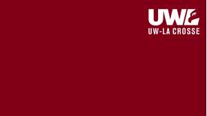 UWL Logo in upper right on maroon background