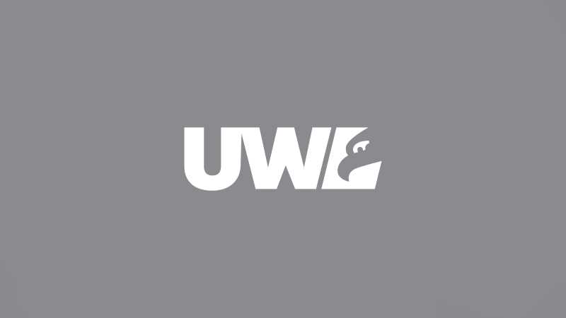 Gray background with UWL spirit mark