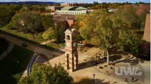 Hoeschler Tower from the air