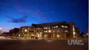 Student Union at dusk