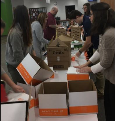 Filling Matter Boxes for 100 Acts of Good