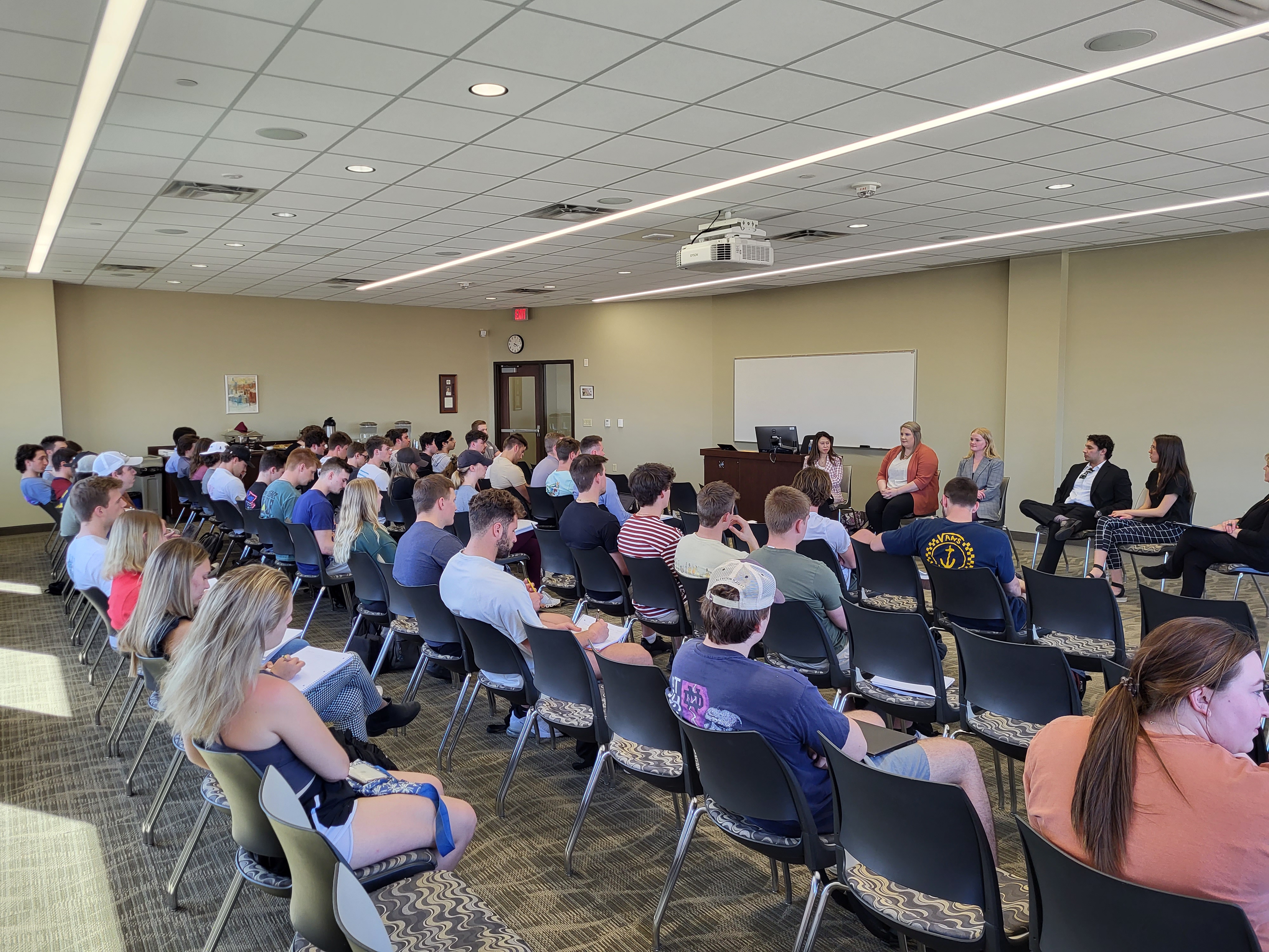 Diversity panel discussion with large student attendance